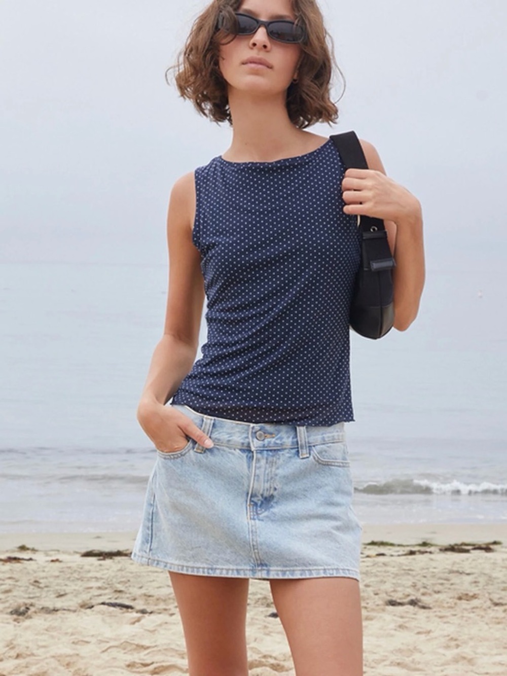 John Galt Polka Dot Top